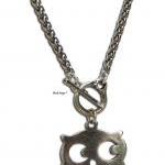 Silver Owl Pendant Chain Necklace For Good Luck -